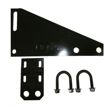 Picture of Many Vehicles; Steering Stabilizer Bracket; With Part Number 55-104-5 Anchor Bracket/ Part Number 55-206 Tie Rod Bracket/ 3/8 X 1-3/8 U-Bolt Kit Part# 39385 W-104K1.5 