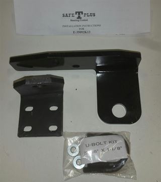 Picture of Steering Stabilizer Bracket; With Part Number 25-335 Anchor Bracket/ Part Number 25-405 Tie Rod Bracket/ 5/16 X 1-1/4 Inch U-Bolt Kit Part# 31296 E-35092K13 