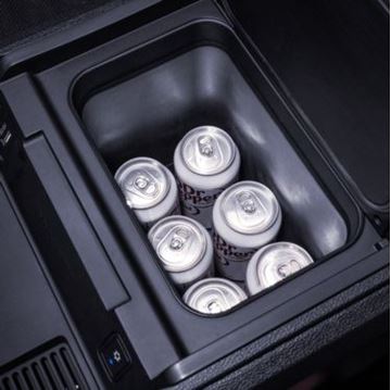 Picture of Refrigerator / Freezer; Single Compartment Refrigerator Without Freezer; Permanent Mount In Center Console Of Vehicle; 7.5 Liter Capacity/ Holds Twelve 12 Ounce Cans Or Six 20 Ounce Bottles Part #00-2225 9600027668