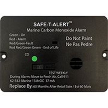 Picture of MTI Ind. Safe-T-Alert Carbon Monoxide Detector, Black Part# 03-1968    65-542-BL