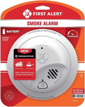 Picture of First Alert Battery-operated Ionization Sensor Smoke Detector , White Part# 08-7376  1046846