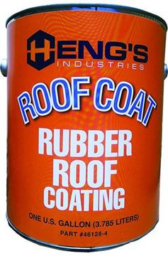 Picture of Heng's Rubber Roof Coating, White, 1 Gallon Part# 13-0744    46128-4