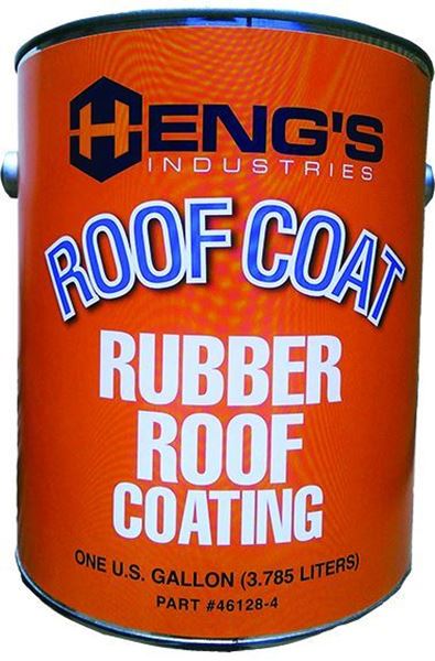 Picture of Heng's Rubber Roof Coating, White, 1 Gallon Part# 13-0744    46128-4