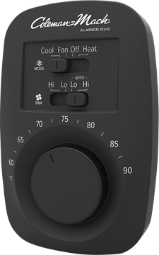 Picture of Coleman Mach Wall Thermostat White Part# 69-1248 /  07-9845       7330F3361 CP 399