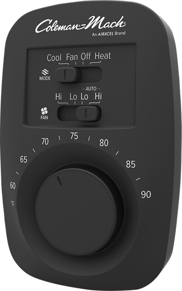 Picture of Coleman Mach Wall Thermostat White Part# 69-1248 /  07-9845       7330F3361 CP 399