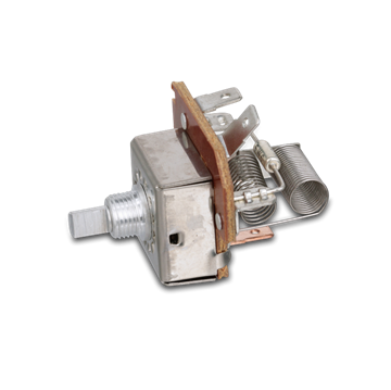 Picture of Roof Vent Switch; For Use With 5000 RBT/ 8000/ 4000R/ 6000 Series Fan-Tastic Roof Vent; 3-Speed Switch; With Hex Nut And Schematic Part# 63799 K1031-05 