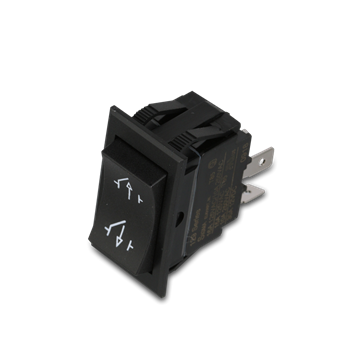 Picture of Roof Vent Switch; Use To Reverse Air Flow; For Dometic 4000R/ 5000 RBT/ 6000/ 6600 Series Fan-Tastic Roof Vent; Black Part# 63811 K9001-09