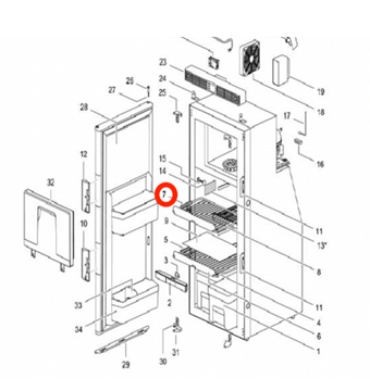 Picture of Norcold N1090 series small shelf  691584