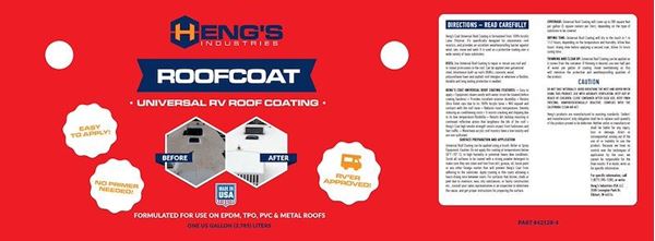 Picture of Universal Roof Coating  Part number # 08-9723  /   42128-4