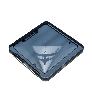 Picture of Roof Vent Lid; Fan-Tastic ™; Hinge With Rivets; Smoke; Polycarbonate Part# 22-0283    63785 K1020-19 